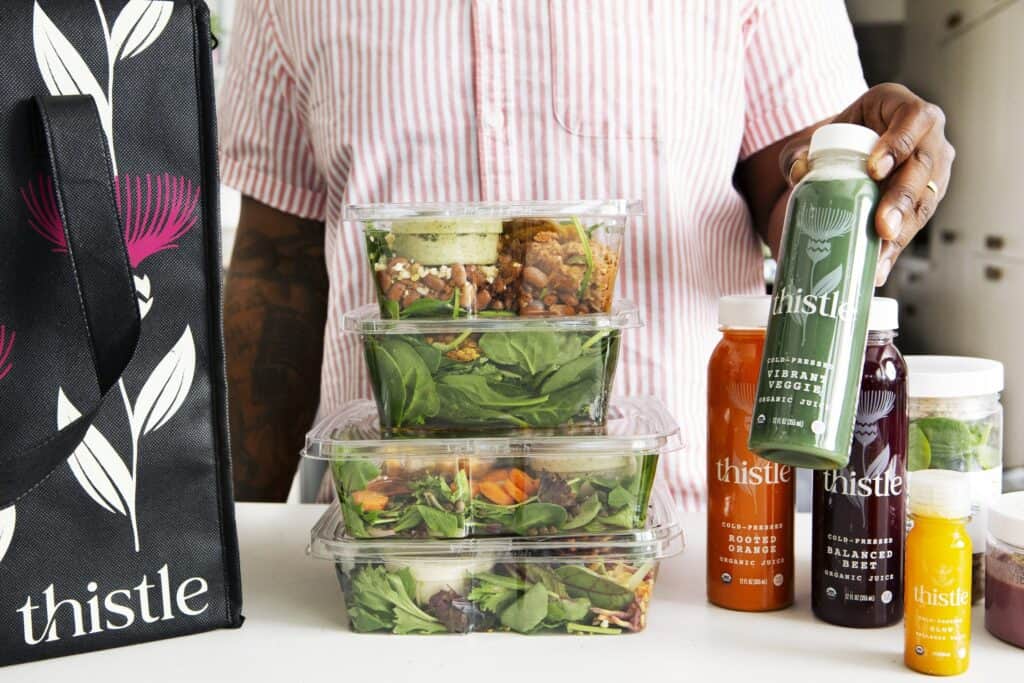 Thistle-Produkte Menü