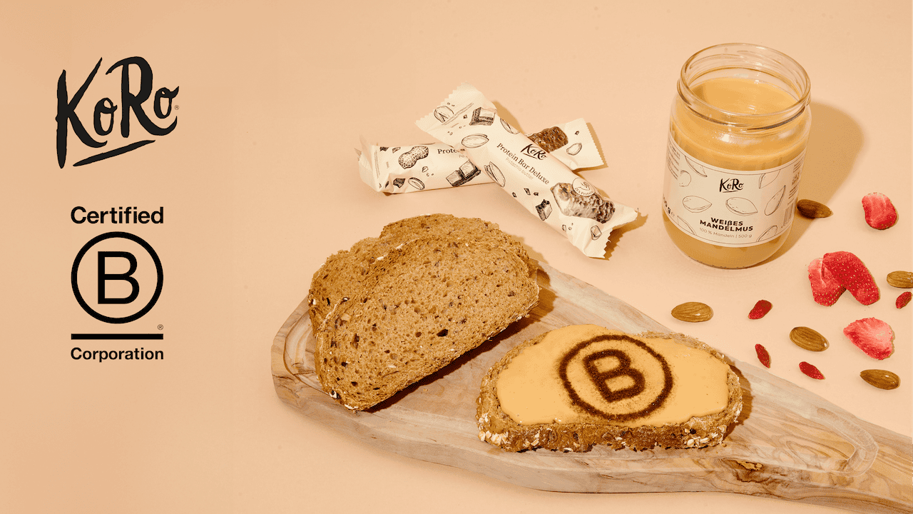 Symbolbild B Corp™ Zertifizierung der KoRo Handels GmbH