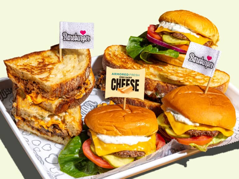 Bareburger mit Käse-Alternative