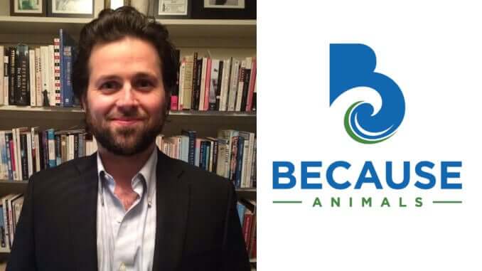 Gründer Joshua Errett von Because Animals (Hersteller für veganes Tierfutter)