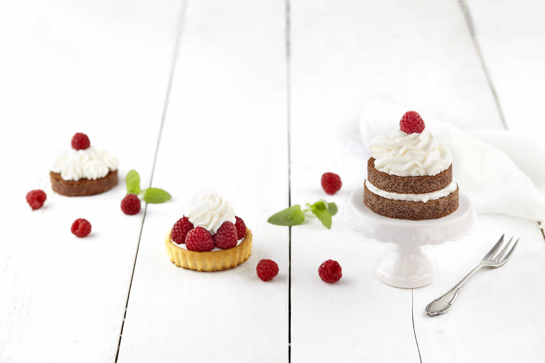 Pflanzenfetttcreme auf Kuchen und Muffins
