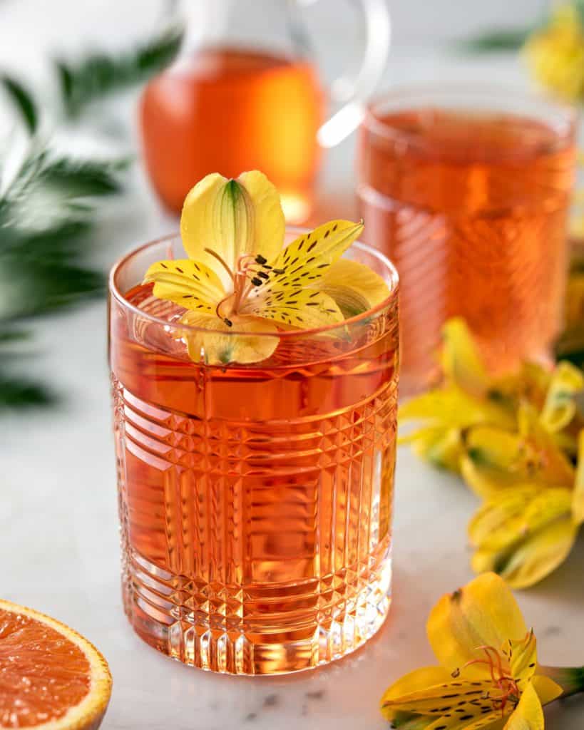 GNT EXBERRY orange citrus beverage with safflower