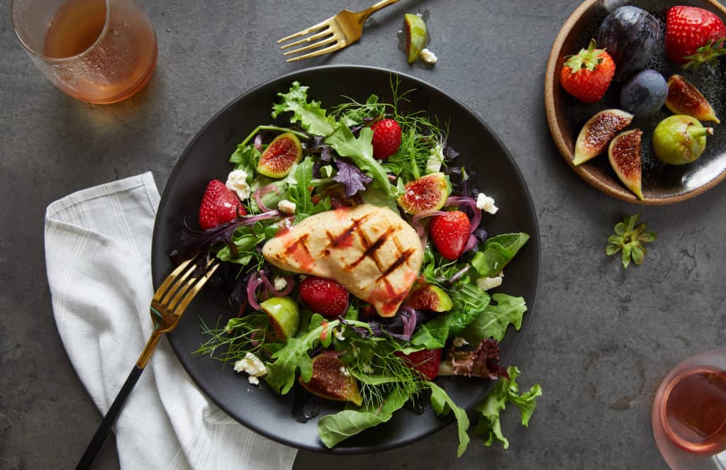 GOOD_Meat_Cultivated_Chicken_on_Greens_with_Fork