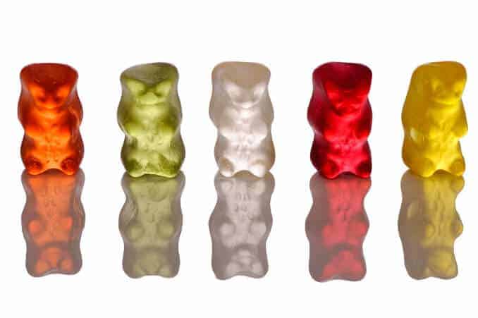 Bunte Gummibären Gelantine Gummibärchen