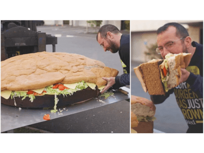 weltgrößter veganer burger rekord