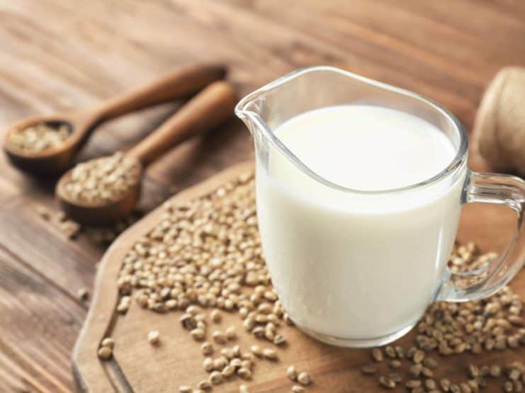 hemp milk, pflanzliche Milch, vegan