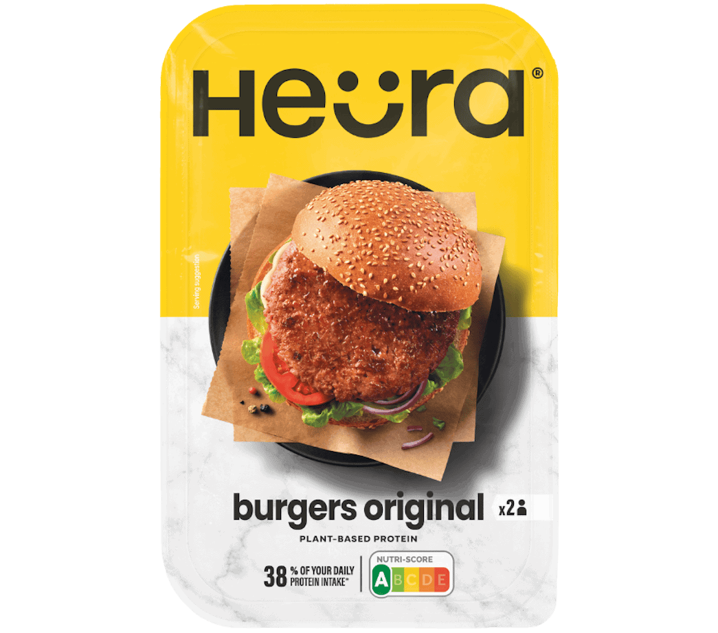 Heura burger verpackt