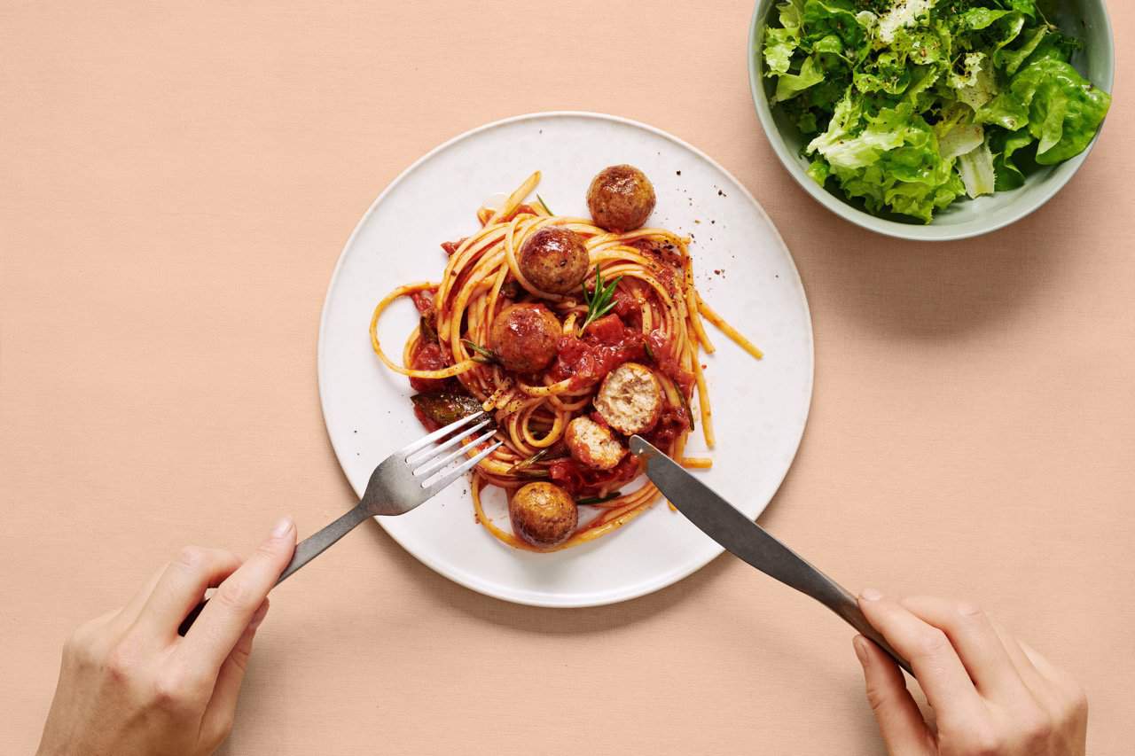 Salat, Spaghetti