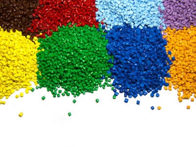 Polymere-Elastomere-mehrfarbig-Material