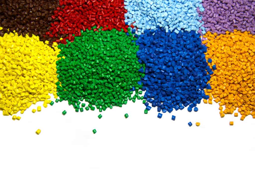 Polymere-Elastomere-mehrfarbig-Material