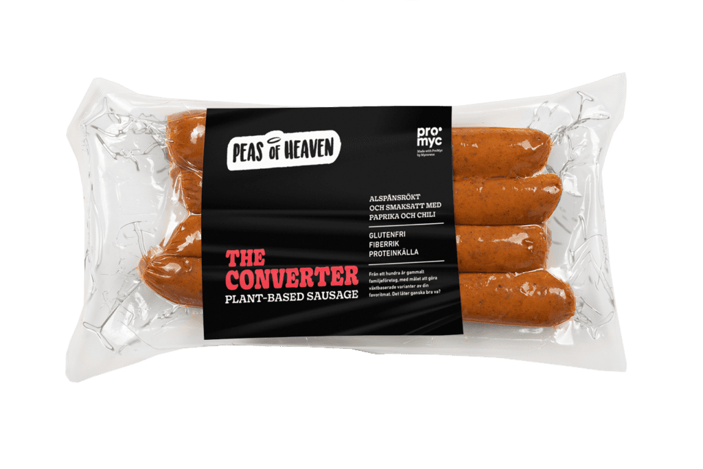 vegane Wurst The Converter von Peas of Heaven und Mycorena