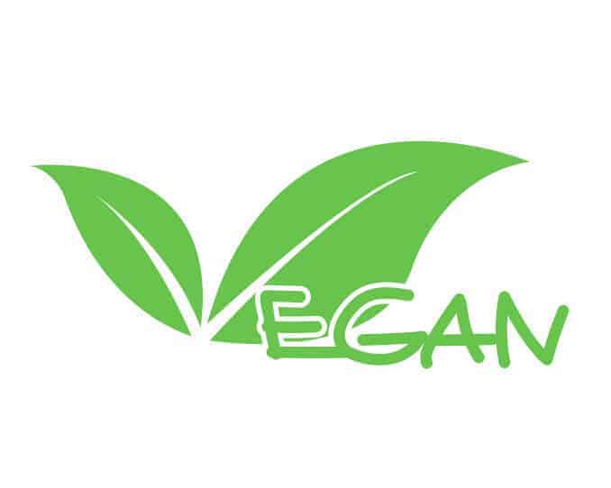 Vegan Logo Schriftzug