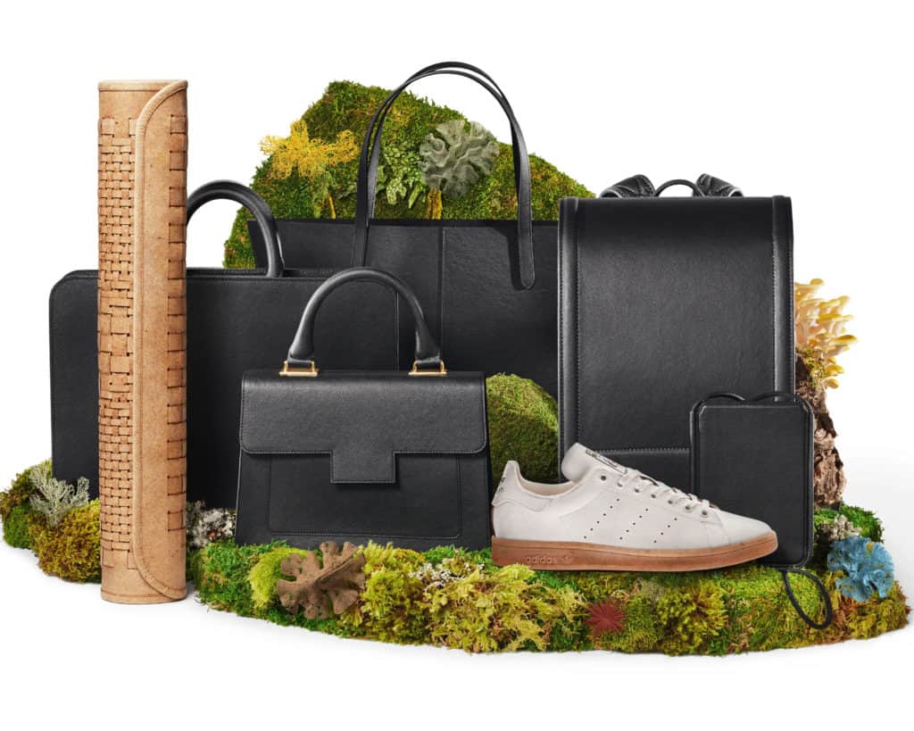 Taschen-und Schuhkollektion aus Biomaterialien