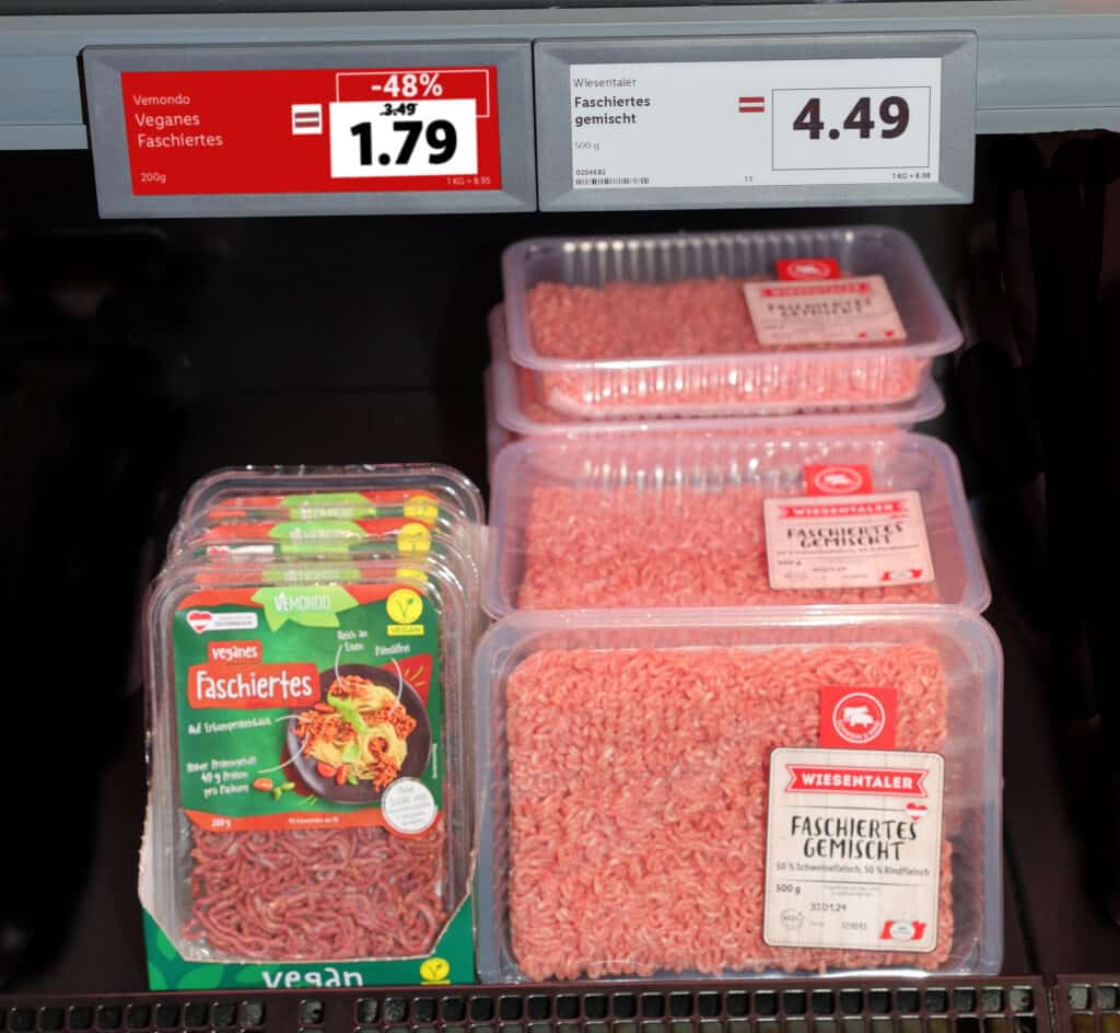 lidl österreich veganes hack