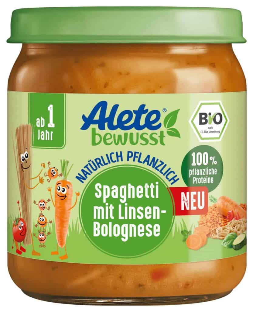 Alete bewusst Spaghetti mit Linsen-Bolognese