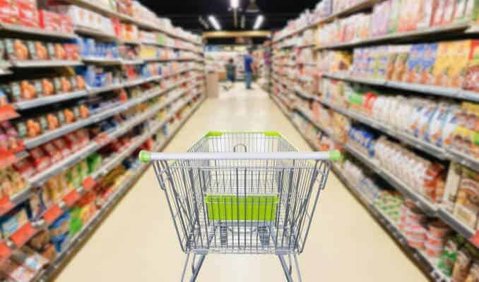 einkauf supermarkt produkte regal