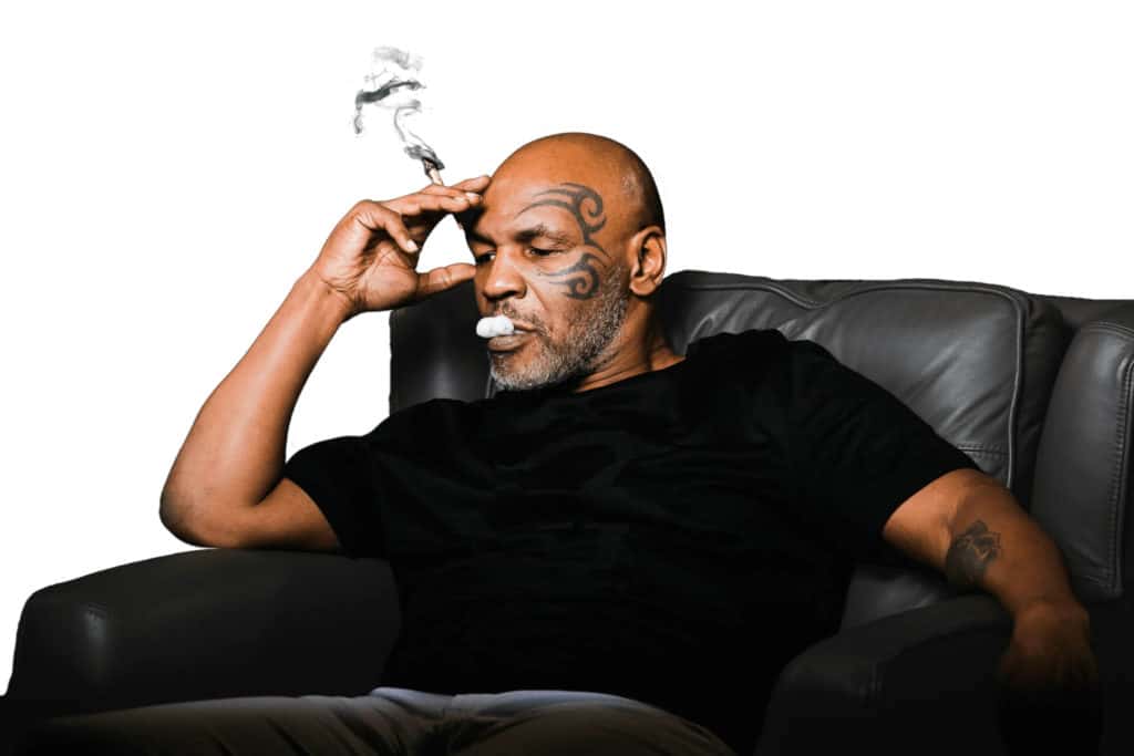 Mike Tyson auf Sessel