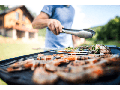 grillfleisch auf grill