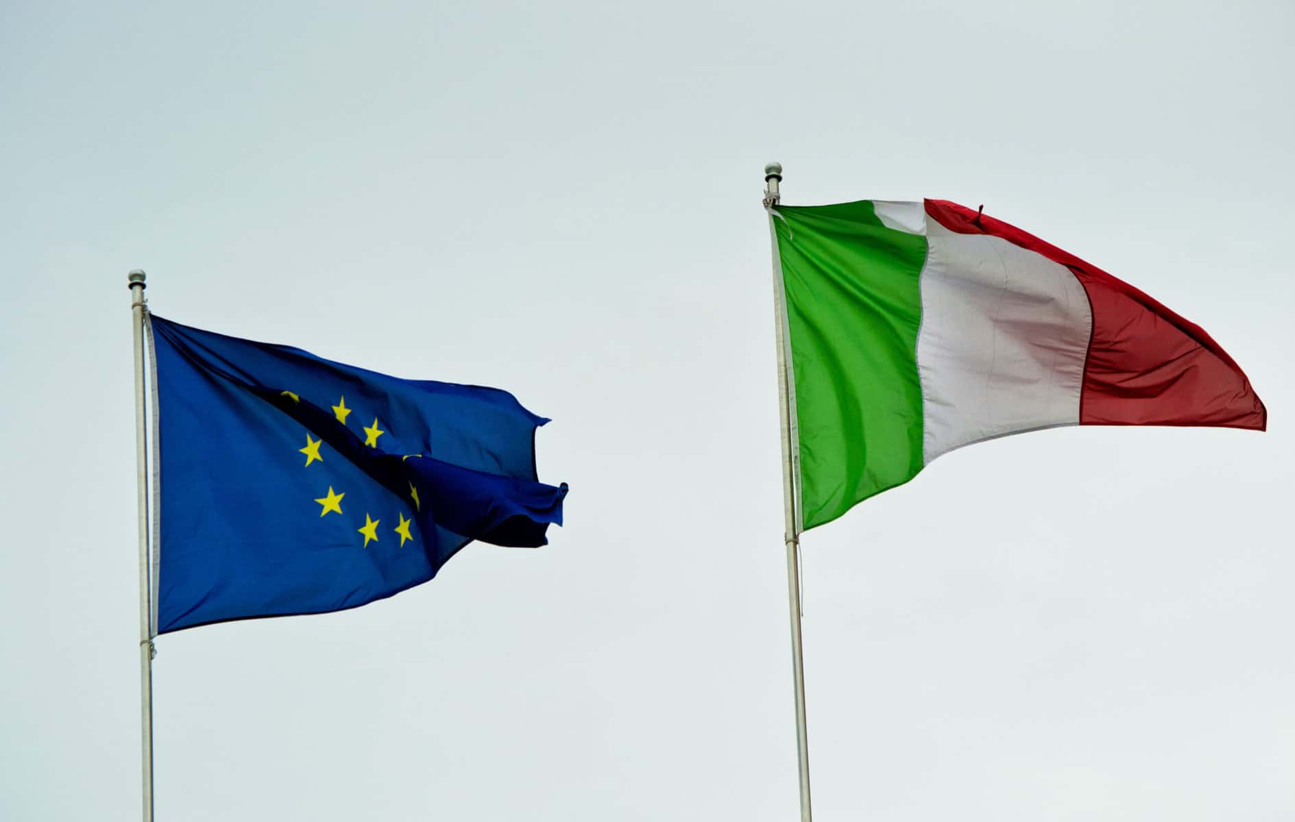 italien eu flagge