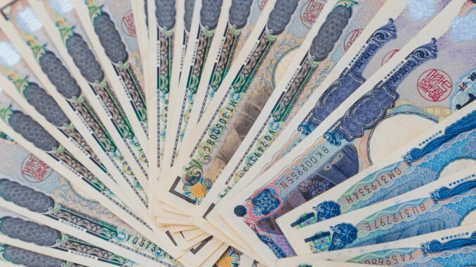 japanische Banknoten als Investment für in-vitro-fleisch