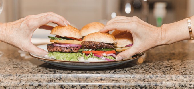 modern meat burger
