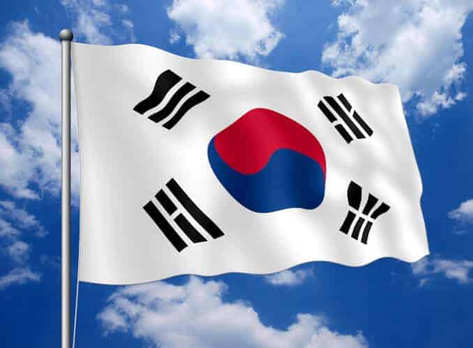 Südkorea Fahne Flagge