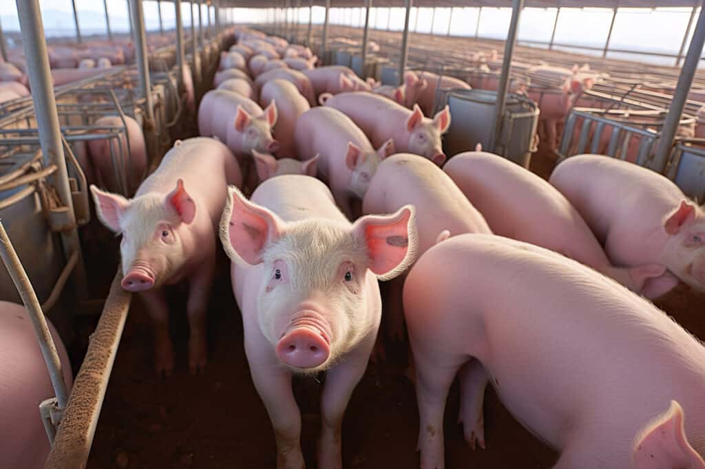 schweine im stall
