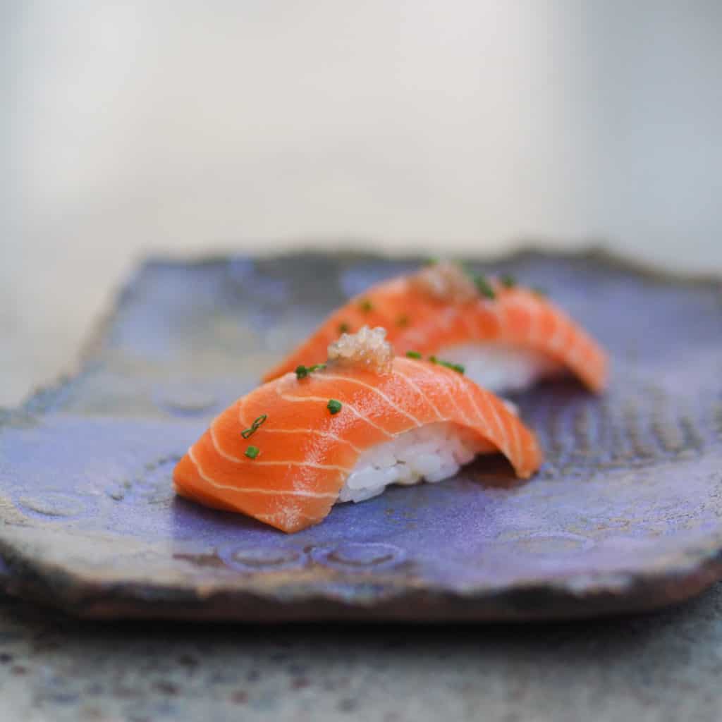wildtype kultivierter lachs