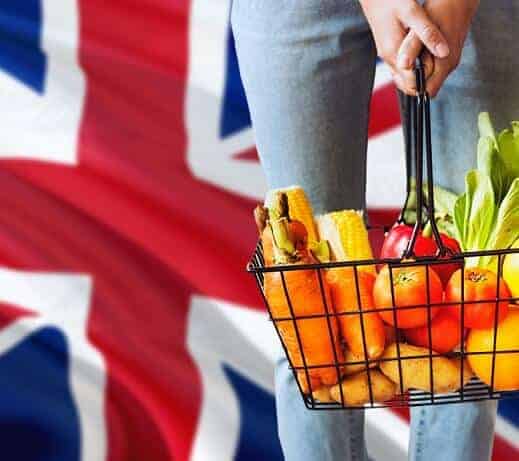UK Britain flag shopping