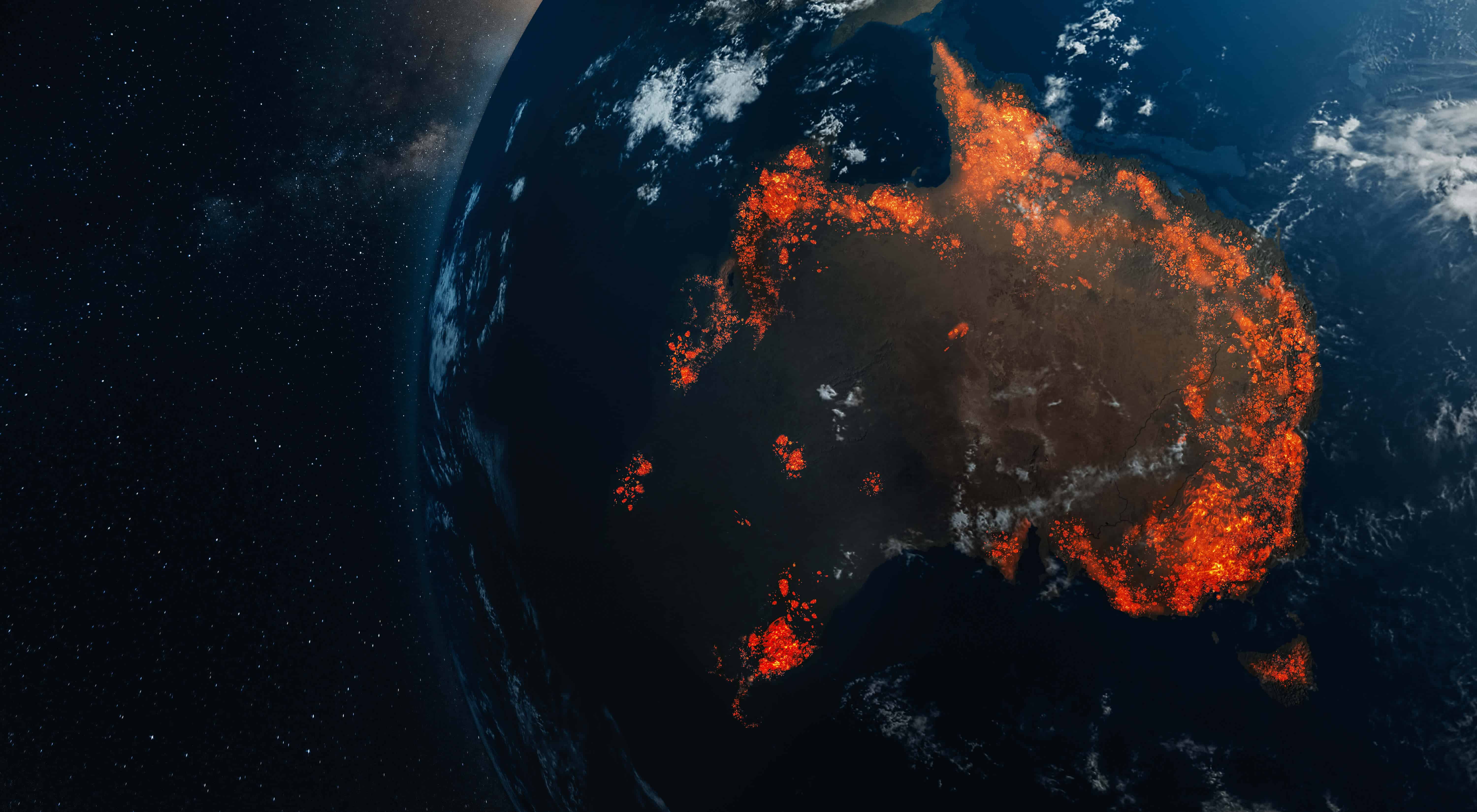 Ecological disaster of fires in Australia