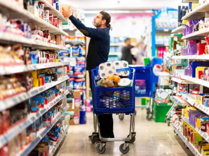 Supermarket stockpiling