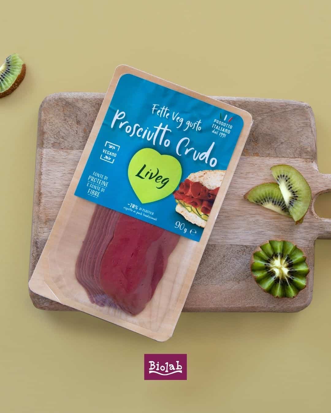 Vegan cured ham by Biolab.