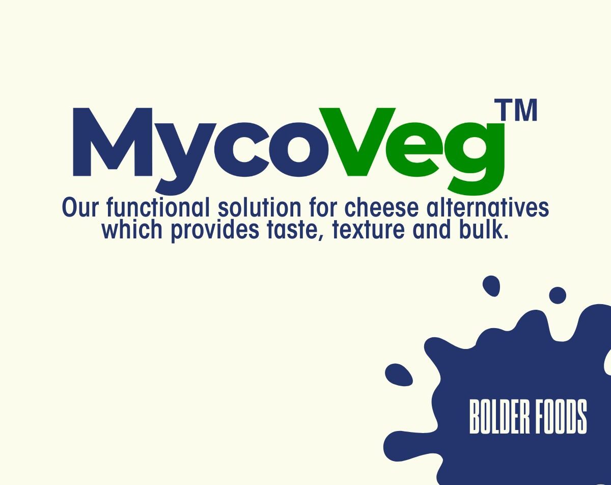 Bolder Food has unveiled MycoVeg, a semi-finished product crafted using mycelium and biomass fermentation.