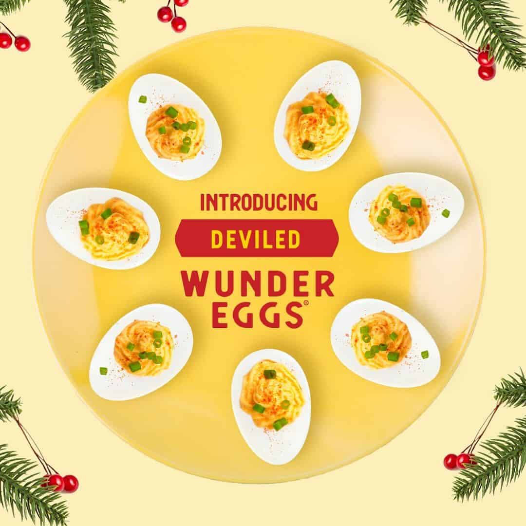 A banner showing the vegan WunderEggs