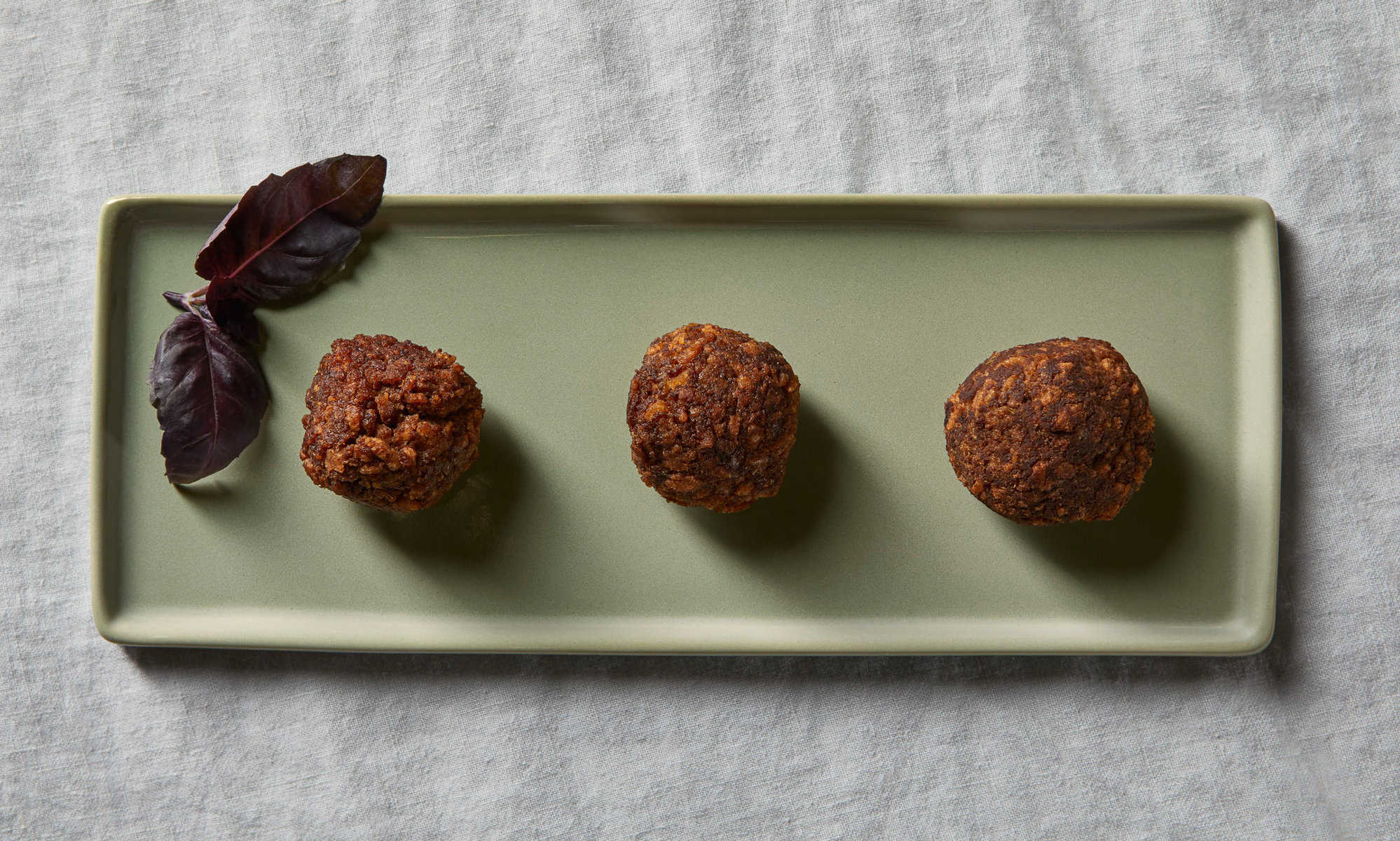 Meat balls made with Enifer's mycoprotein