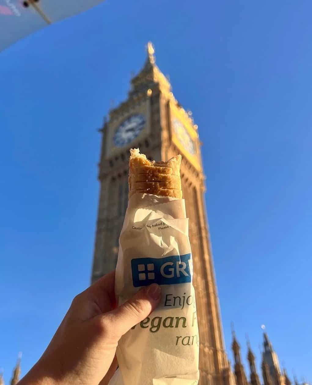 Greggs sausage roll Big Ben