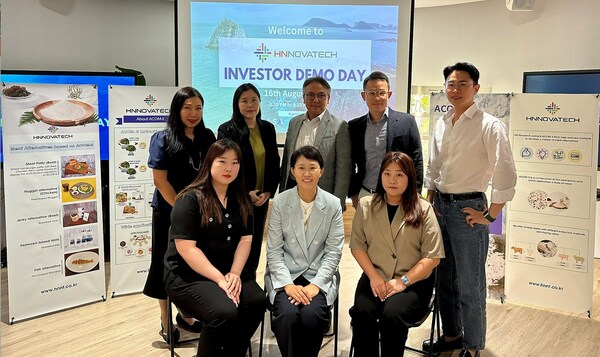 CEO of HN Novatech, Kim Yang-hee with her team in Singapore