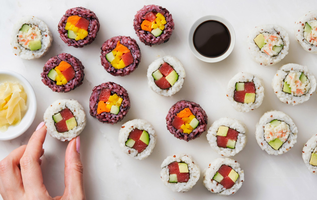 Plant-based sushi by Konscious Foods