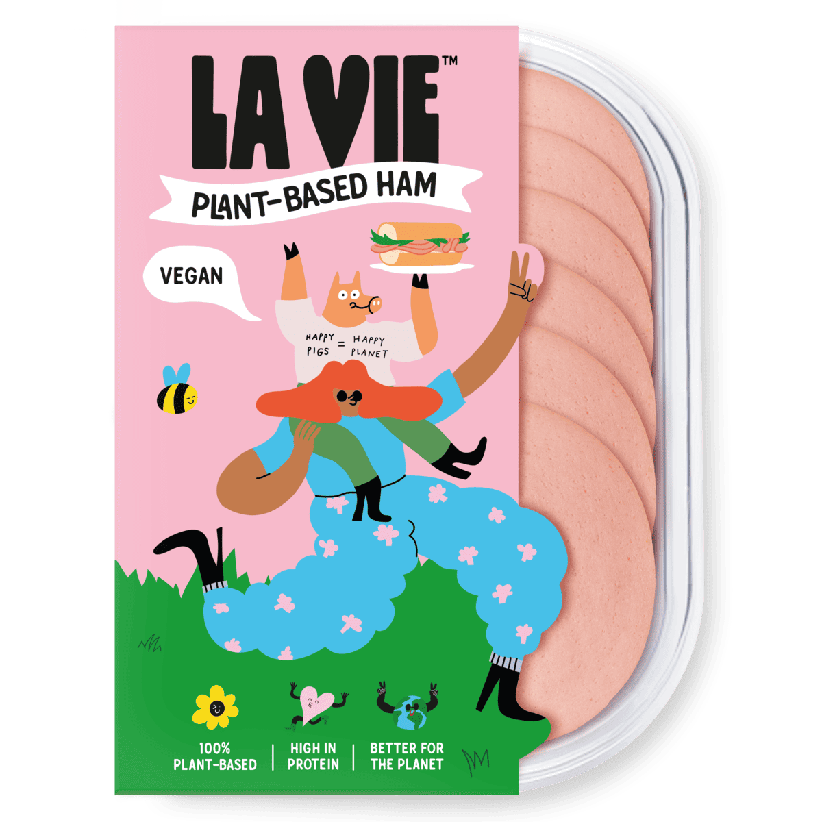 A package of La Vie's new plant-based ham