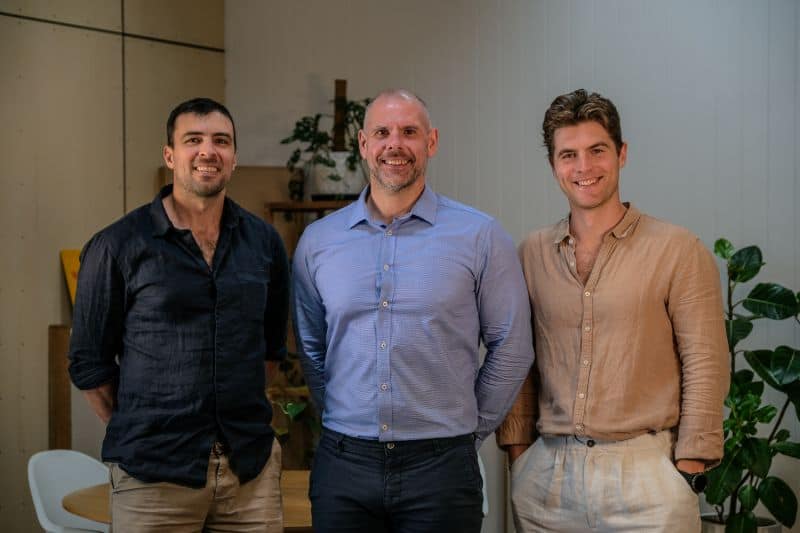 From L to R: Andrew Gray, Director at Co-Labs; Paul Bevan, founder and CEO of Magic Valley; and Samuel Wines, co-founder at Co-Labs