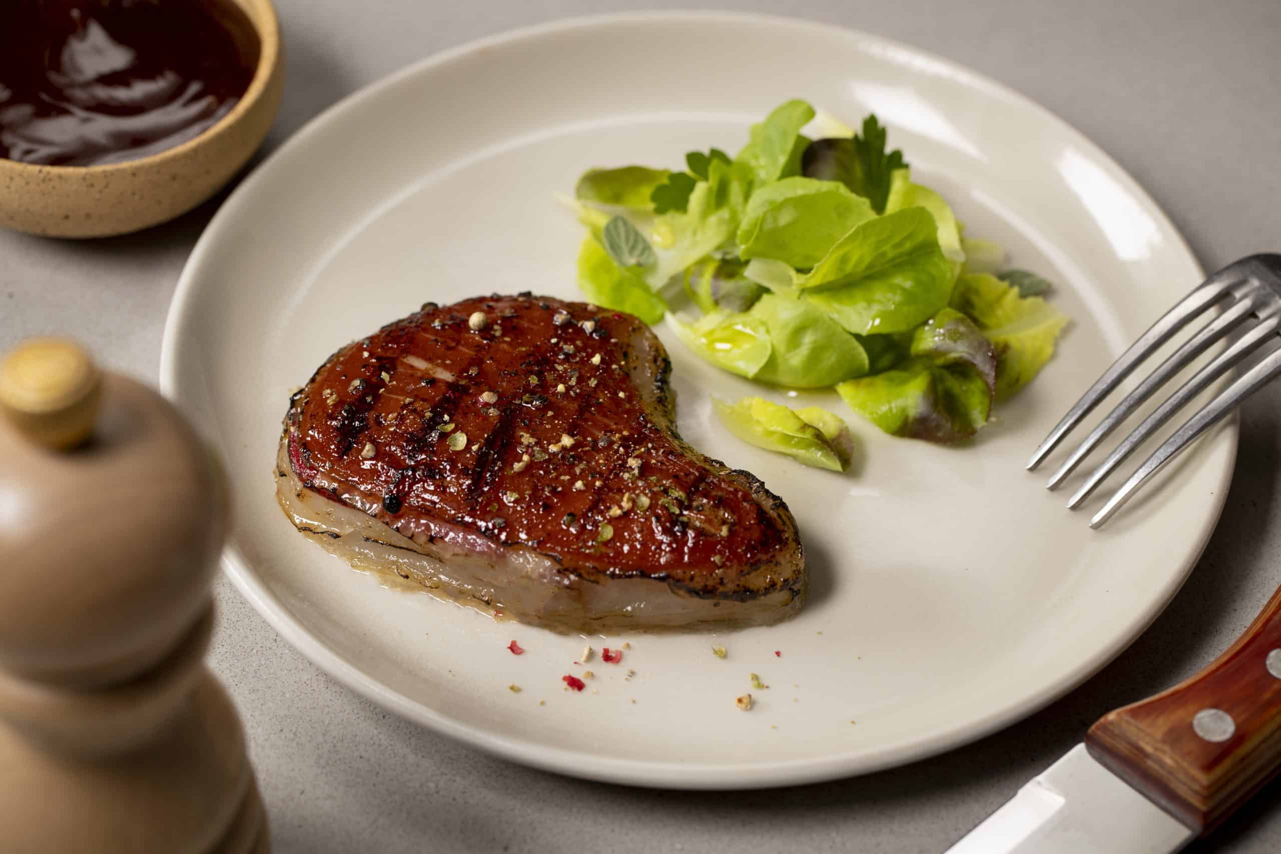 Steak cultivé bio-imprimé de 100 g de MeaTech