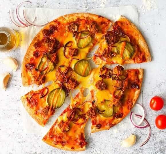 Meatless Farm Cheezeburger Pizza OPP
