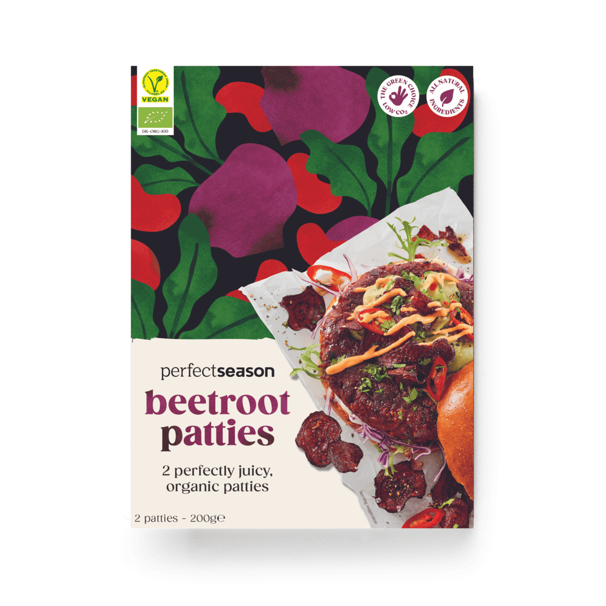 PerfectSeason beetroot patties
