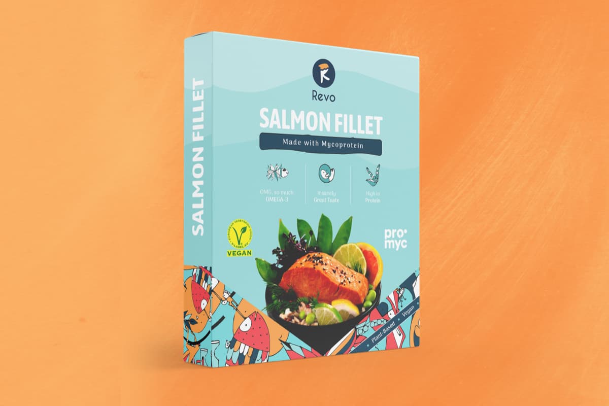 Revo Foods salmon pack shot
