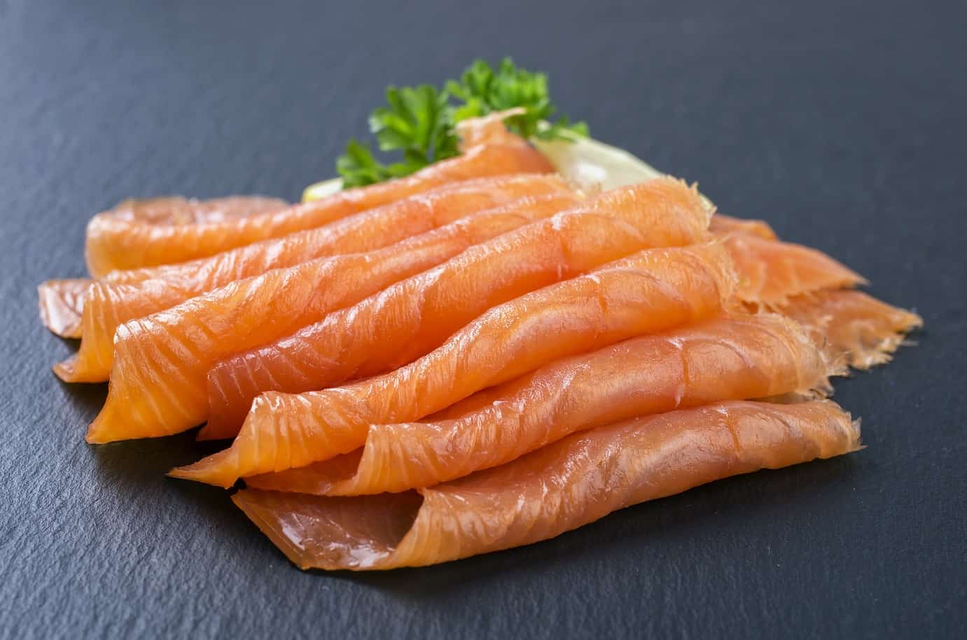 spirulina-based smoked salmon