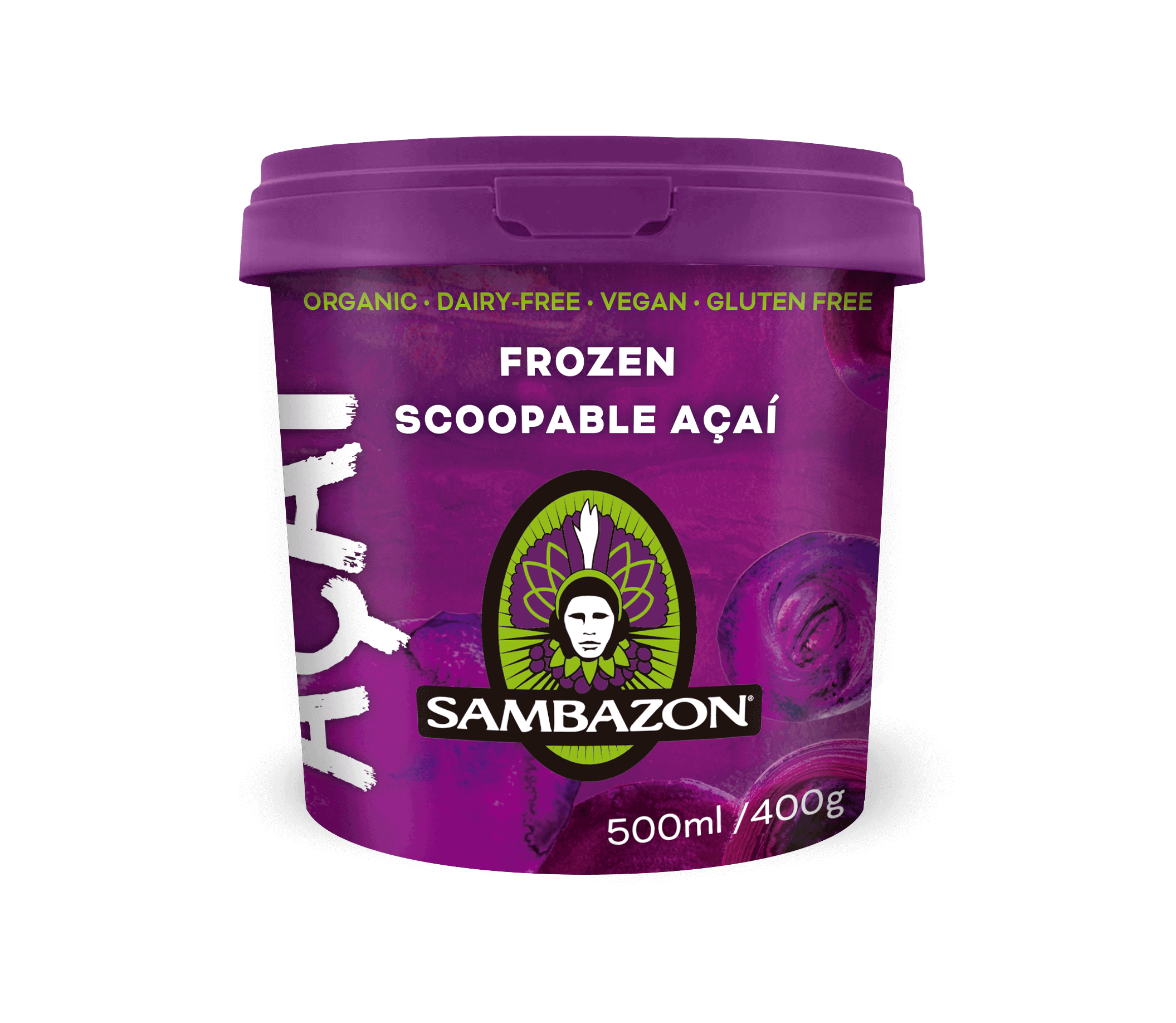 Sambazon Scoopable Açaí 500ml tub