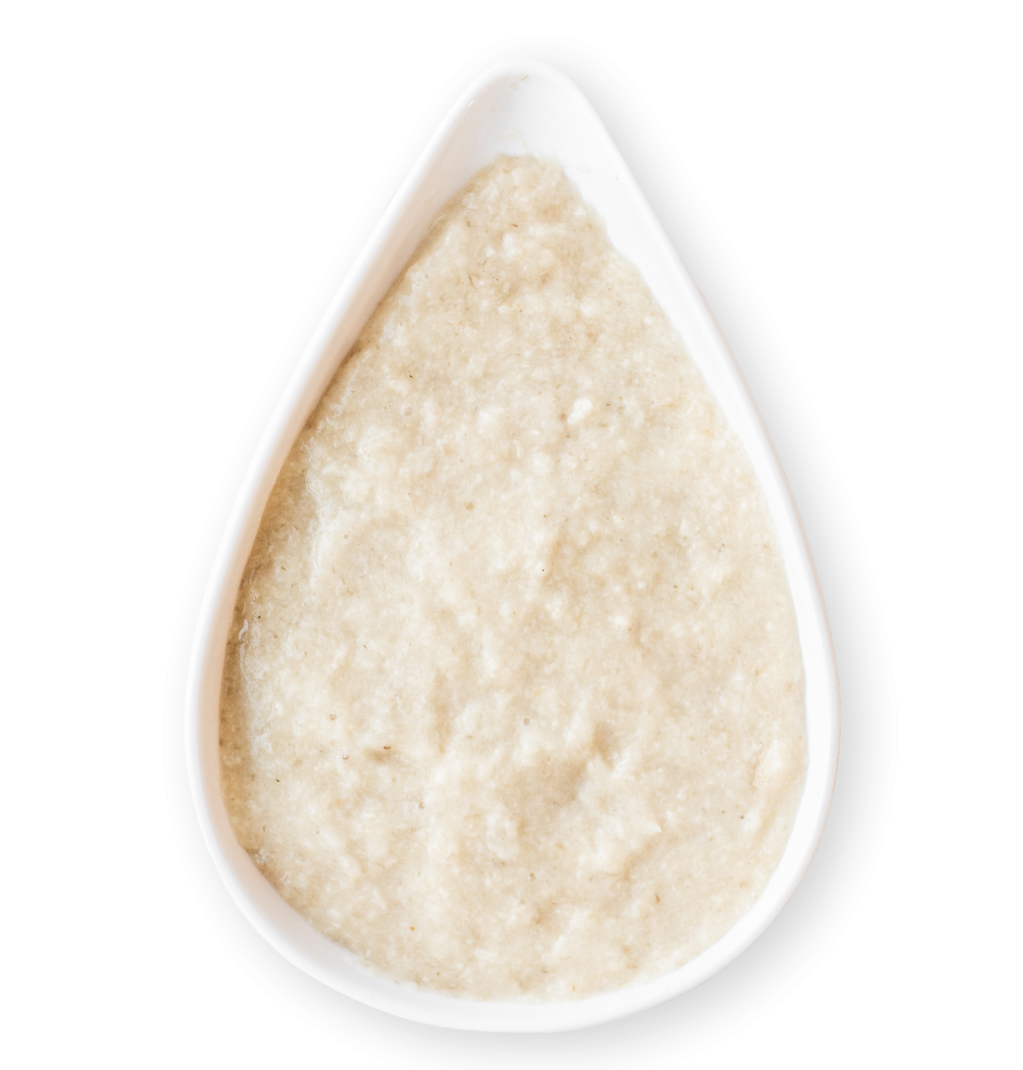 A spoon of a fat made using mushrooms
