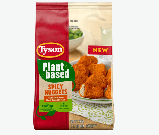 Spicy meat-free nuggets by Tyson