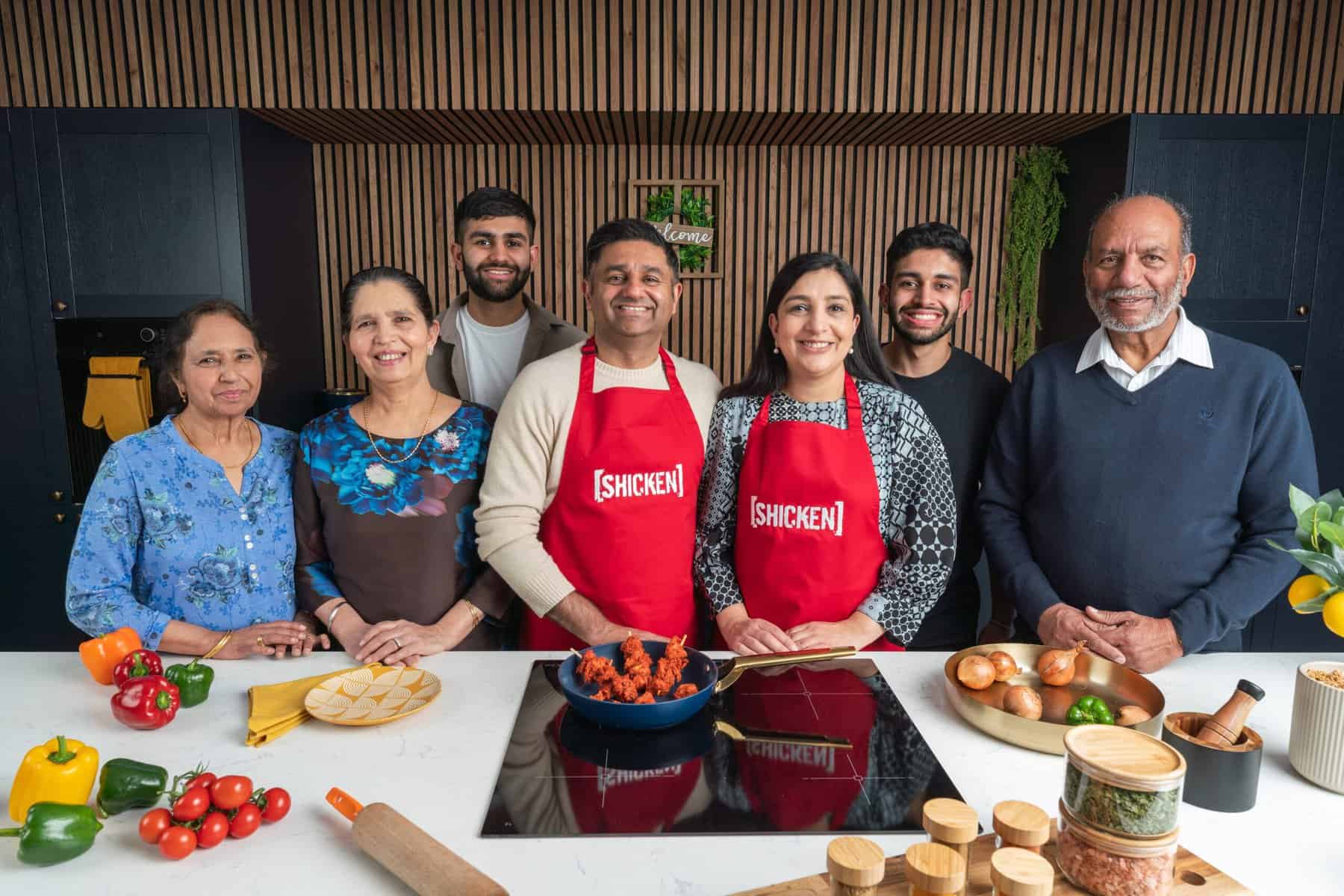 SHICKEN Foods founders and team in kitchen