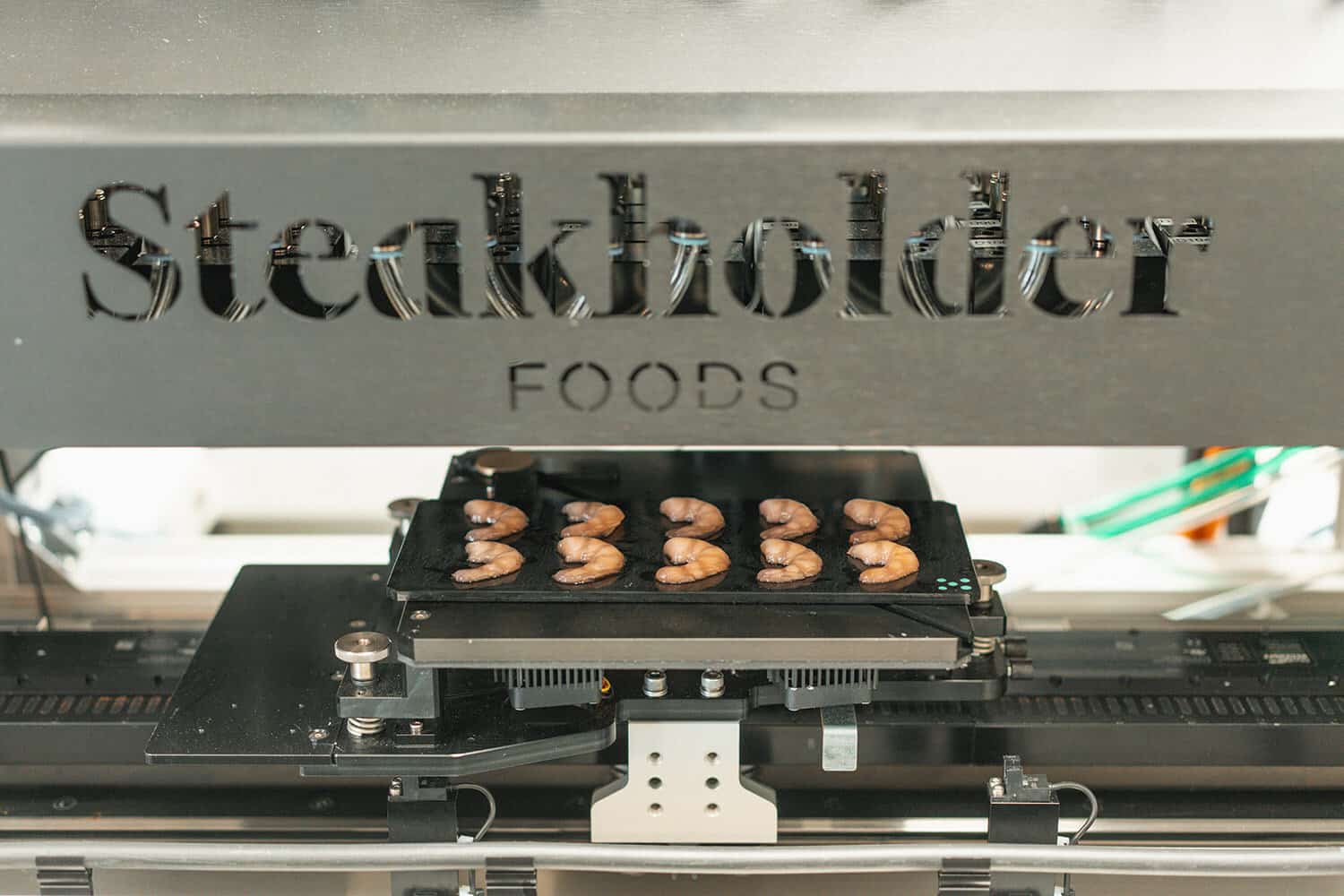 A close up pf one of Steakholder Foods' 3D printers